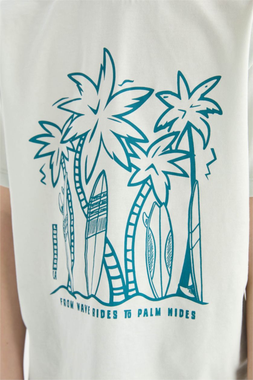 Мальчики и подростки Светло-синий Пижамный комплект для мальчиков с коротким рукавом и эластичными шортами