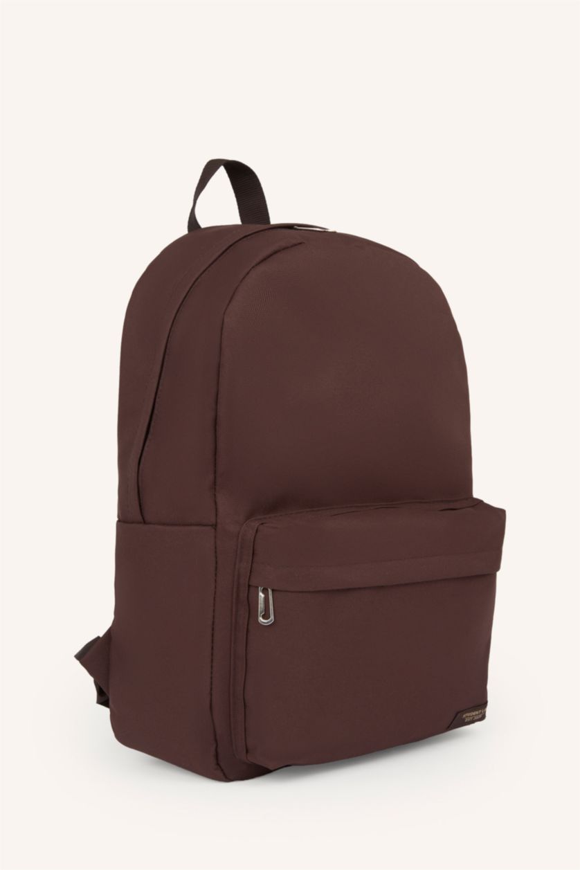 Man Dark Brown Backpack