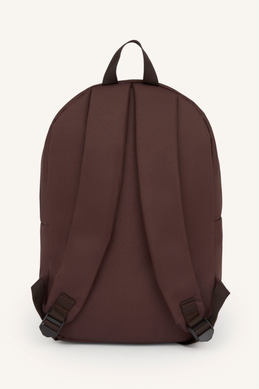 Man Dark Brown Backpack