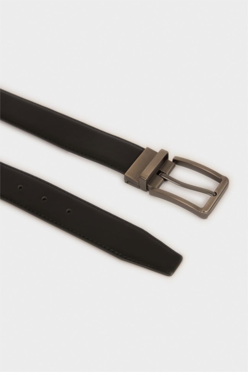 Мужчины Разноцветный Мужской повседневный ремень из искусственной кожи с прямоугольной пряжкой