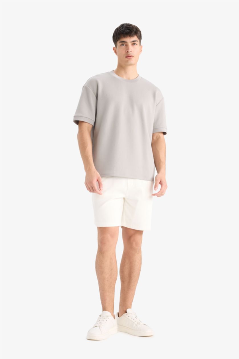 HOMME Gris Coupe Oversize T-shirt à manches courtes