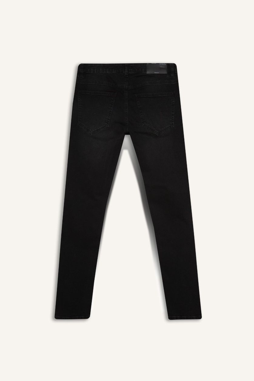 رجال أسود سروال جينز بيدرو سليم فيت بساق ضيق