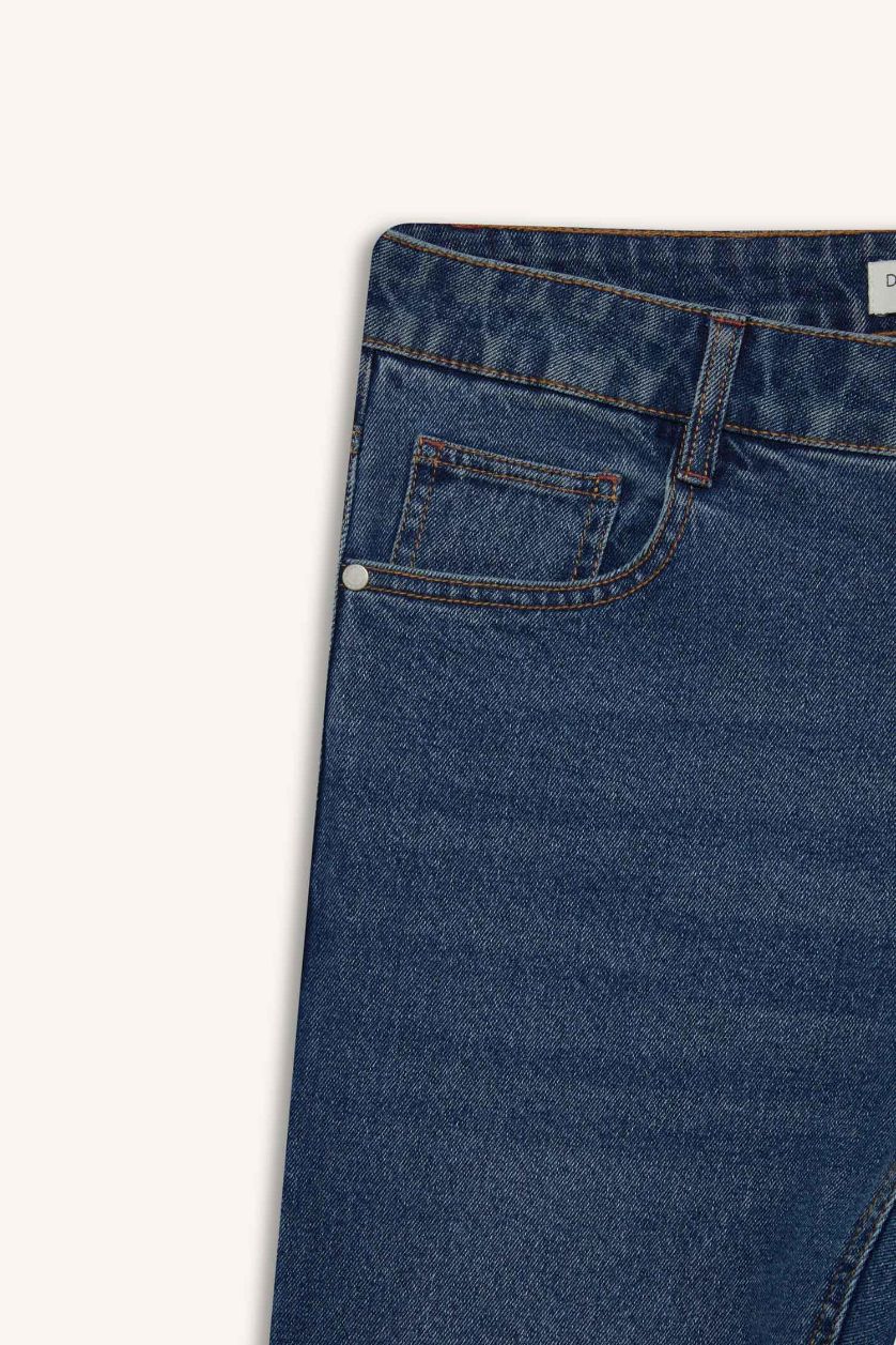 رجالي أزرق غامق بنطلون جينز بيدرو سليم فيت برجل ضيقة