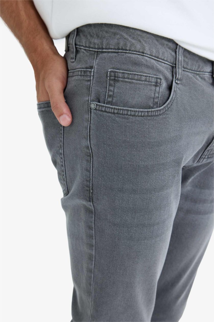 Мужчины Серый Педро облегающие джинсы с узкими штанинами