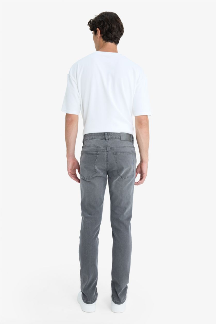 Мужчины Серый Педро облегающие джинсы с узкими штанинами