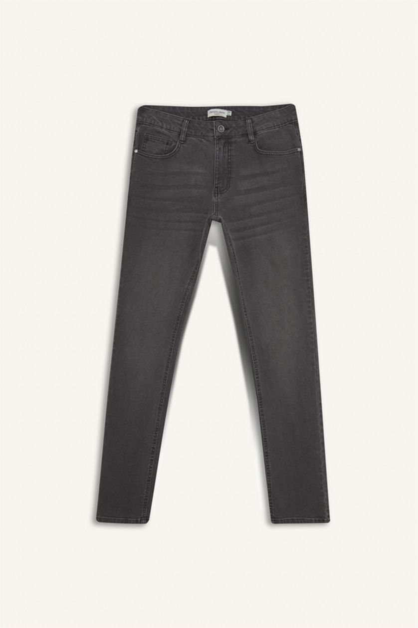 Мужчины Серый Педро облегающие джинсы с узкими штанинами