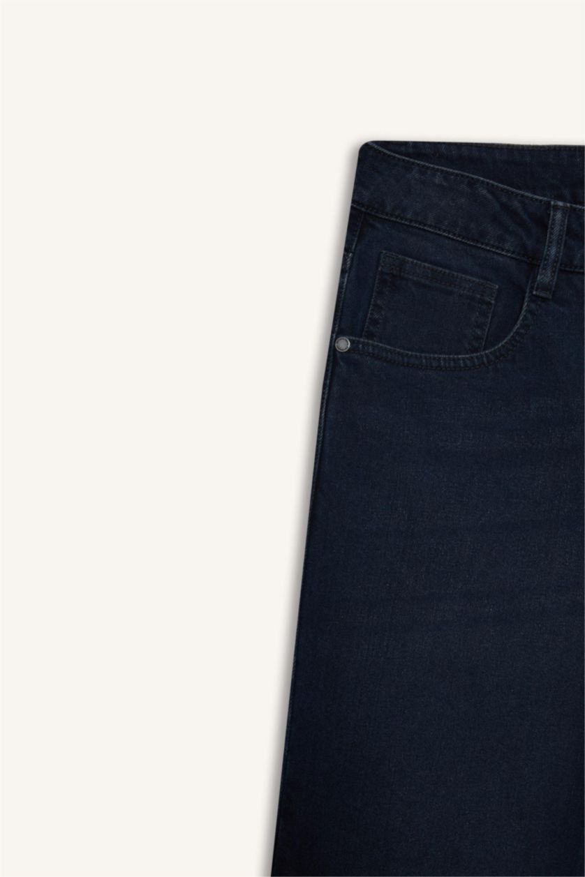 MAN Blue Black Sergio Regular Fit Regular Waist Straight Leg Jeans