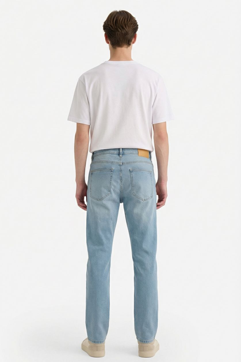 Man Light Blue Sergio Regular Fit Normal Waist Straight Leg Jeans