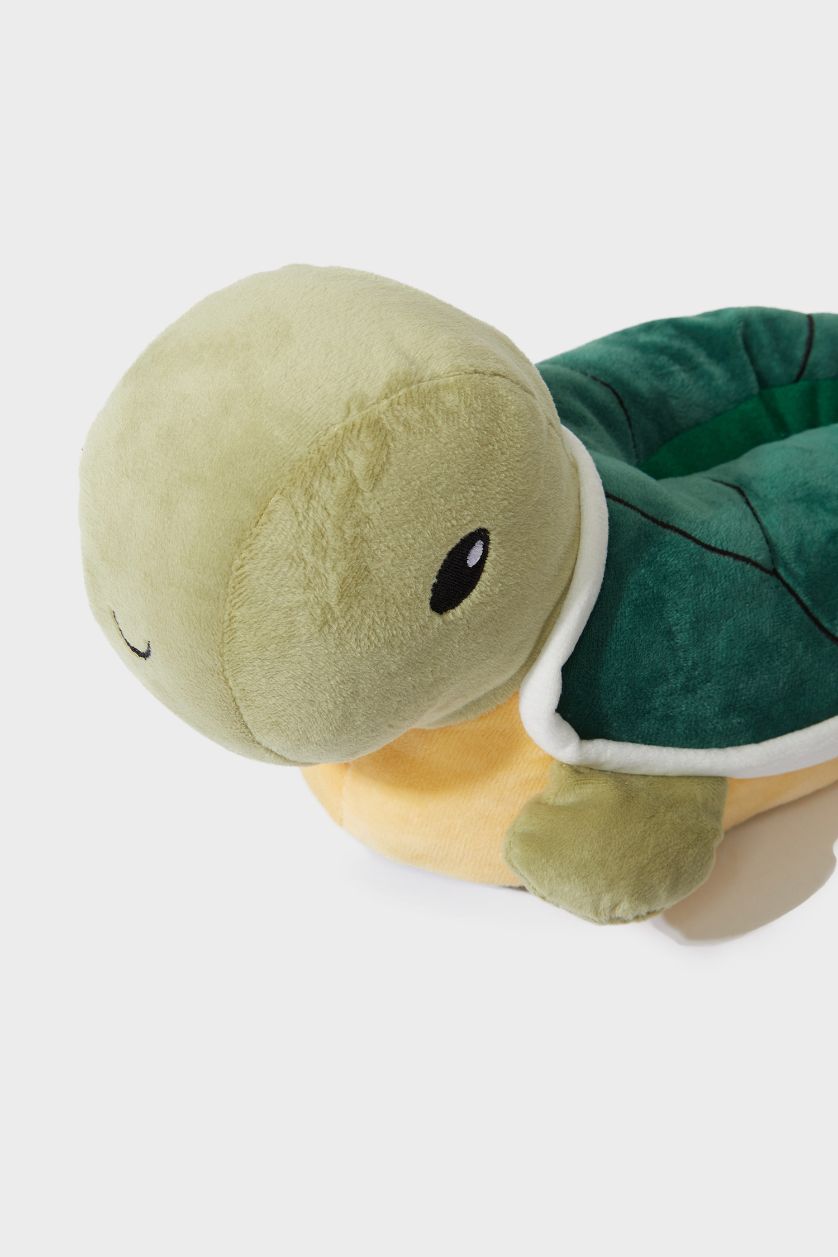 BOYS & TEENS Green Boy Thick Sole Turtle Home Home Slippers
