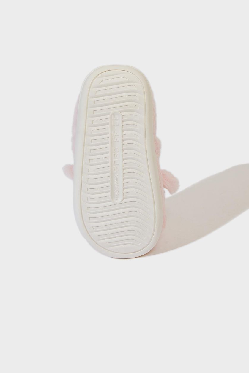 بناتي زهري غامق لكلوك بيت بناتي شتوي بكعب مسطح