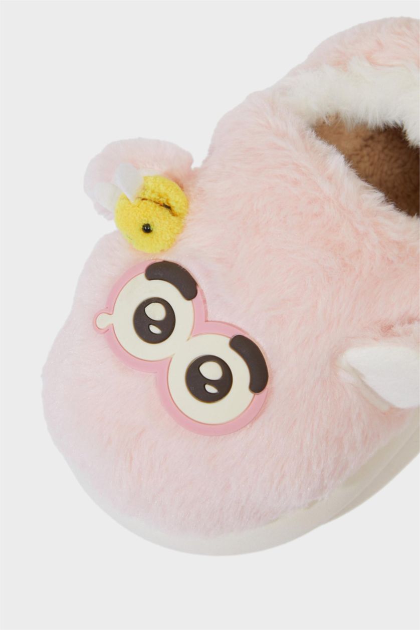 بناتي زهري غامق لكلوك بيت بناتي شتوي بكعب مسطح