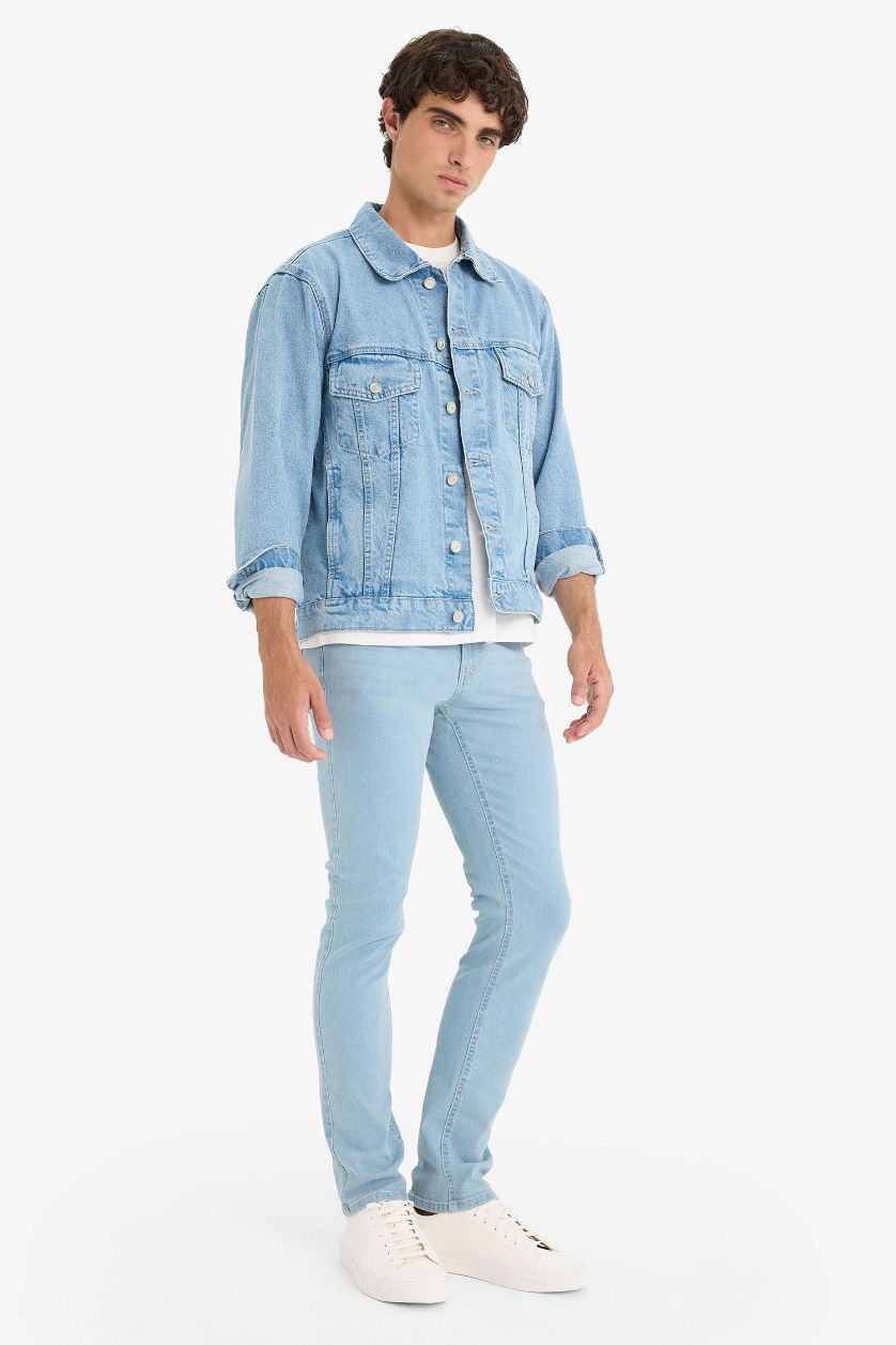Man Light Blue Pedro Slim Fit Skinny Leg Jeans