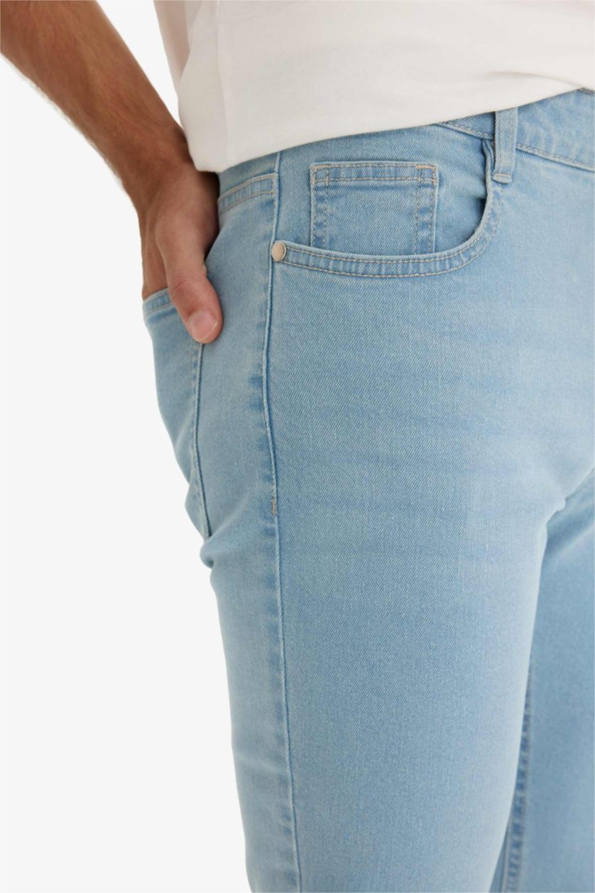 Man Light Blue Pedro Slim Fit Skinny Leg Jeans