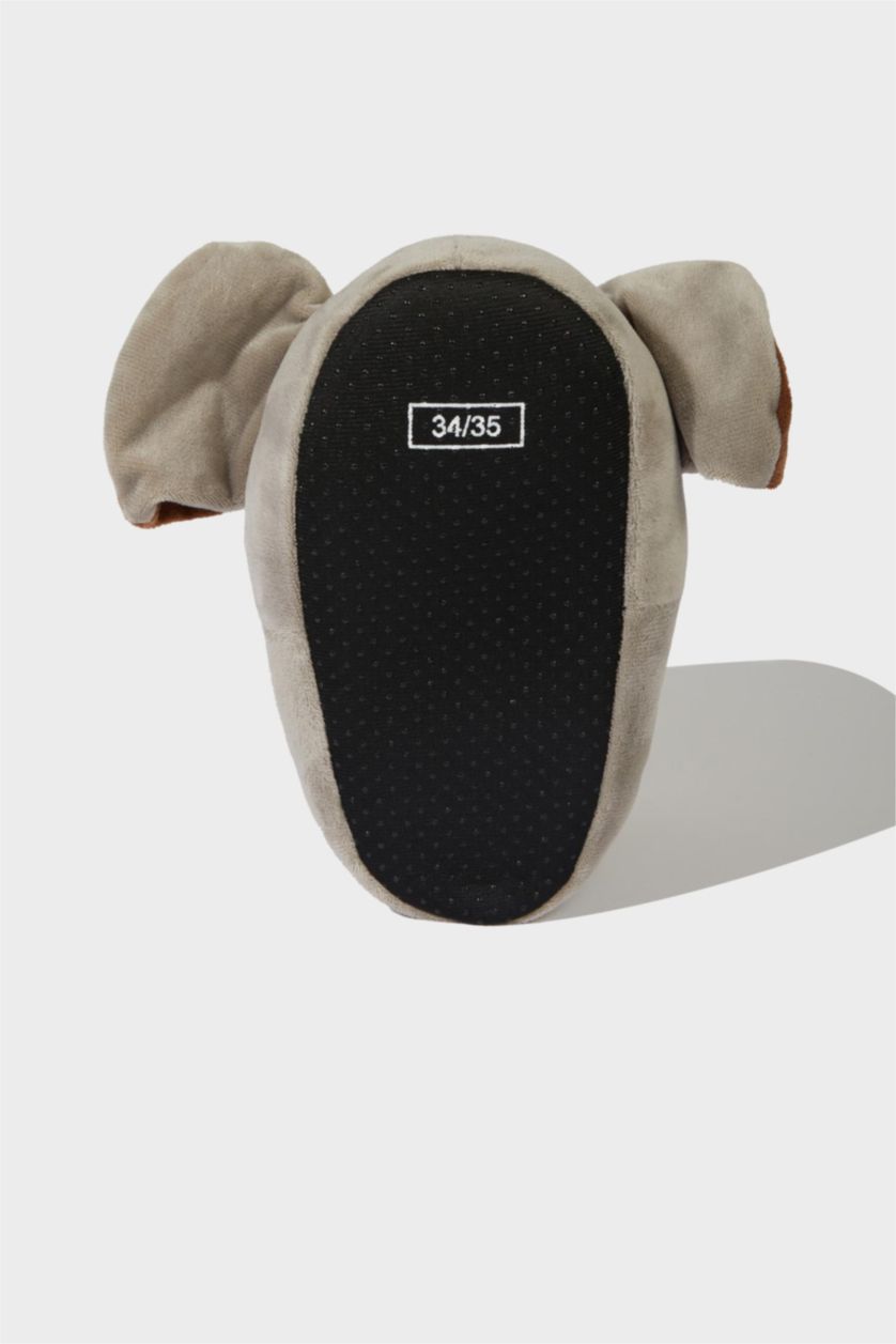 GARÇONS Gris Pantoufles plates éléphant pour garçon