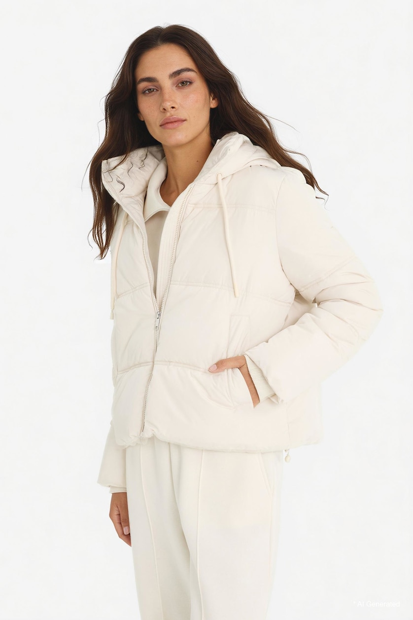 Woman Sand Puffer Jacket