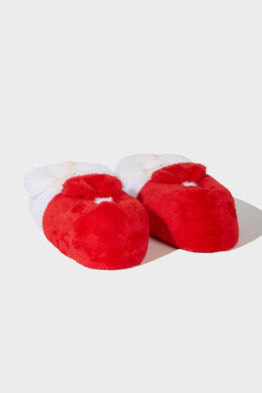 Man White Man Flat Sole Christmas Home Slippers