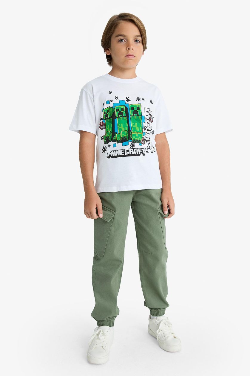 أولاد كاكي فاتح سروال أولاد جبردين جوجر فيت بجيب كارجو