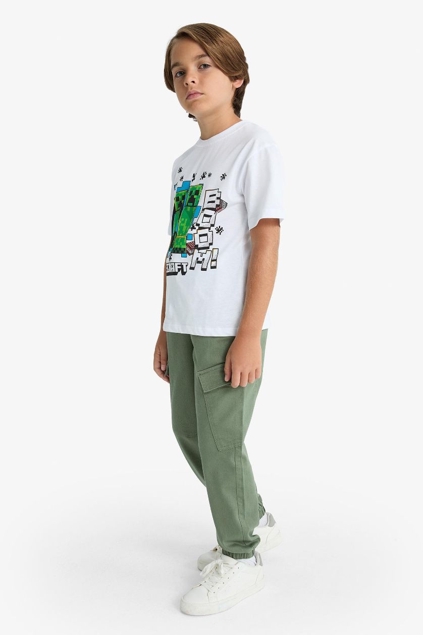 أولاد كاكي فاتح سروال أولاد جبردين جوجر فيت بجيب كارجو