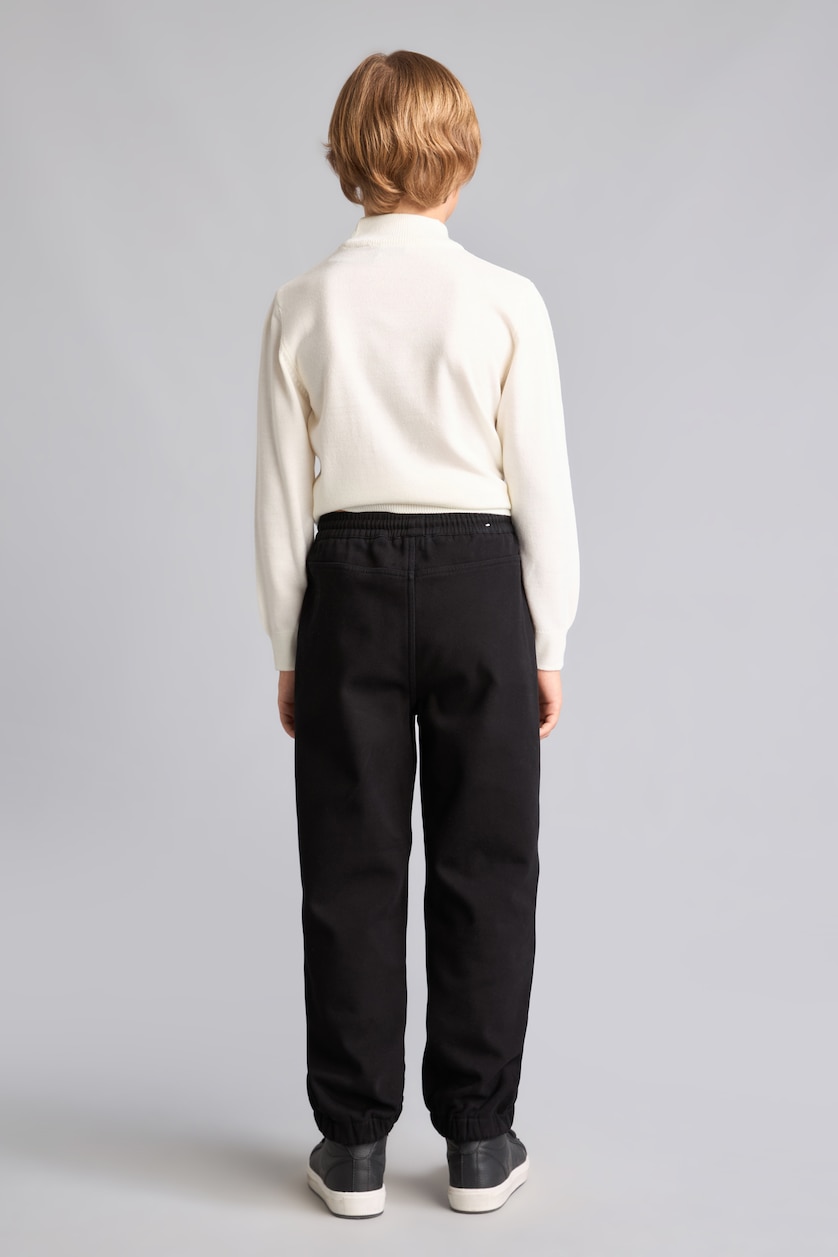Young Boys - Teen Boys Black jogger Sherpa Trousers