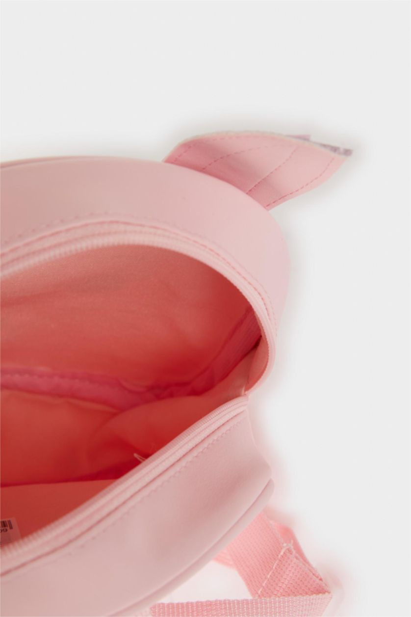 Kız Çocuk - Genç Kız Pembe Kız Çocuk Baskılı Sırt Çantası