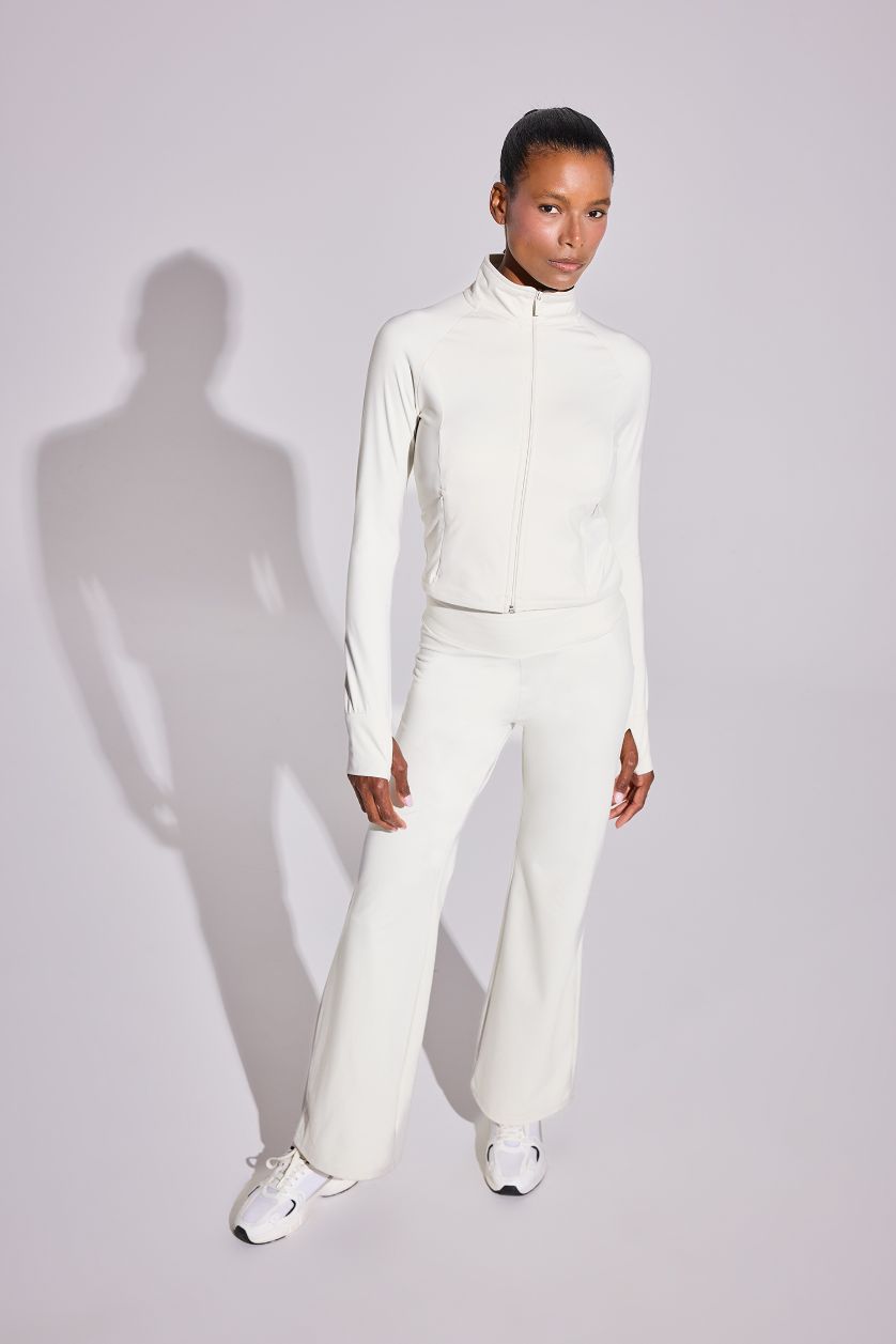 Kadın Taş Slim Fit Dar Kesim Dik Yaka İçi Yumuşak Tüylü Fermuarlı Hırka