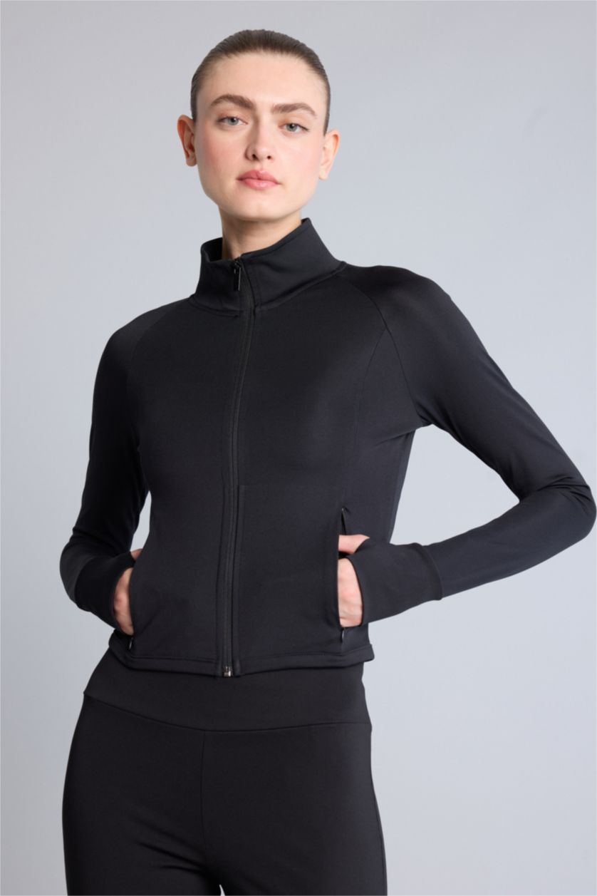 نساء أسود Slim Fit Cardigan