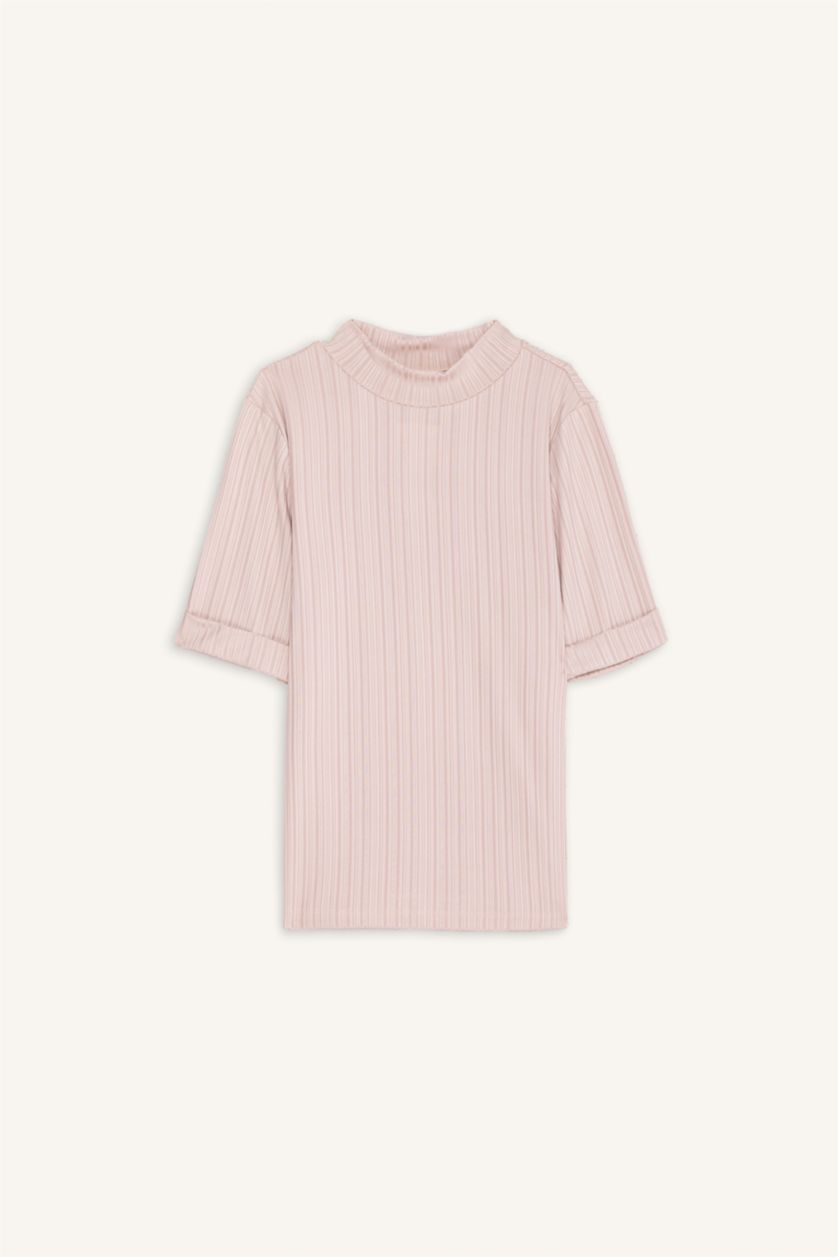 WOMAN Sand Regular Fit Camisole Short Sleeve T-Shirt