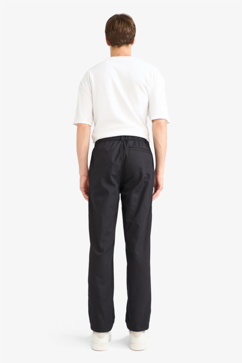 Erkek Siyah Cep Detaylı Jogger Pantolon