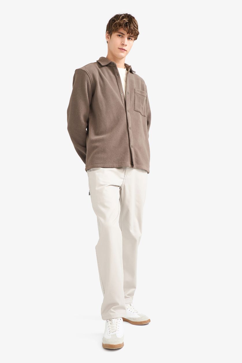 Man Grey Jogger Fit Pocketed Trousers