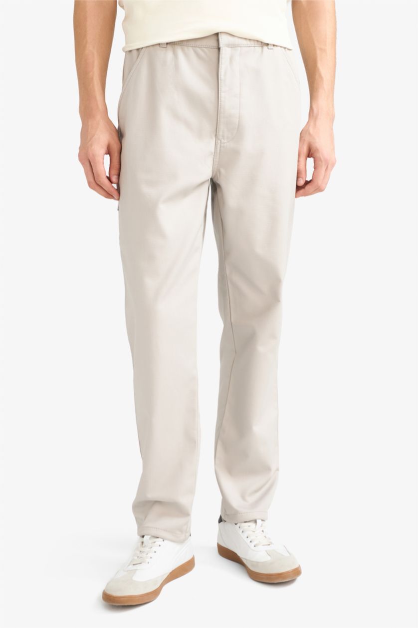 Man Grey Jogger Fit Pocketed Trousers