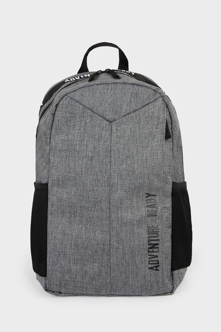 Erkek Çocuk - Genç Erkek Gri Melanj Erkek Sırt Çantası