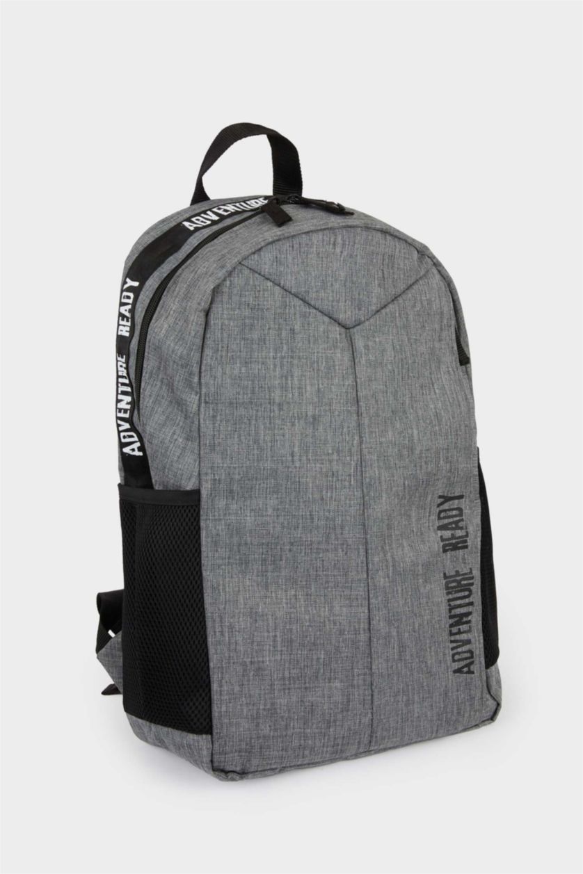Erkek Çocuk - Genç Erkek Gri Melanj Erkek Sırt Çantası