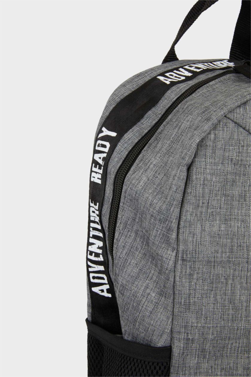Erkek Çocuk - Genç Erkek Gri Melanj Erkek Sırt Çantası