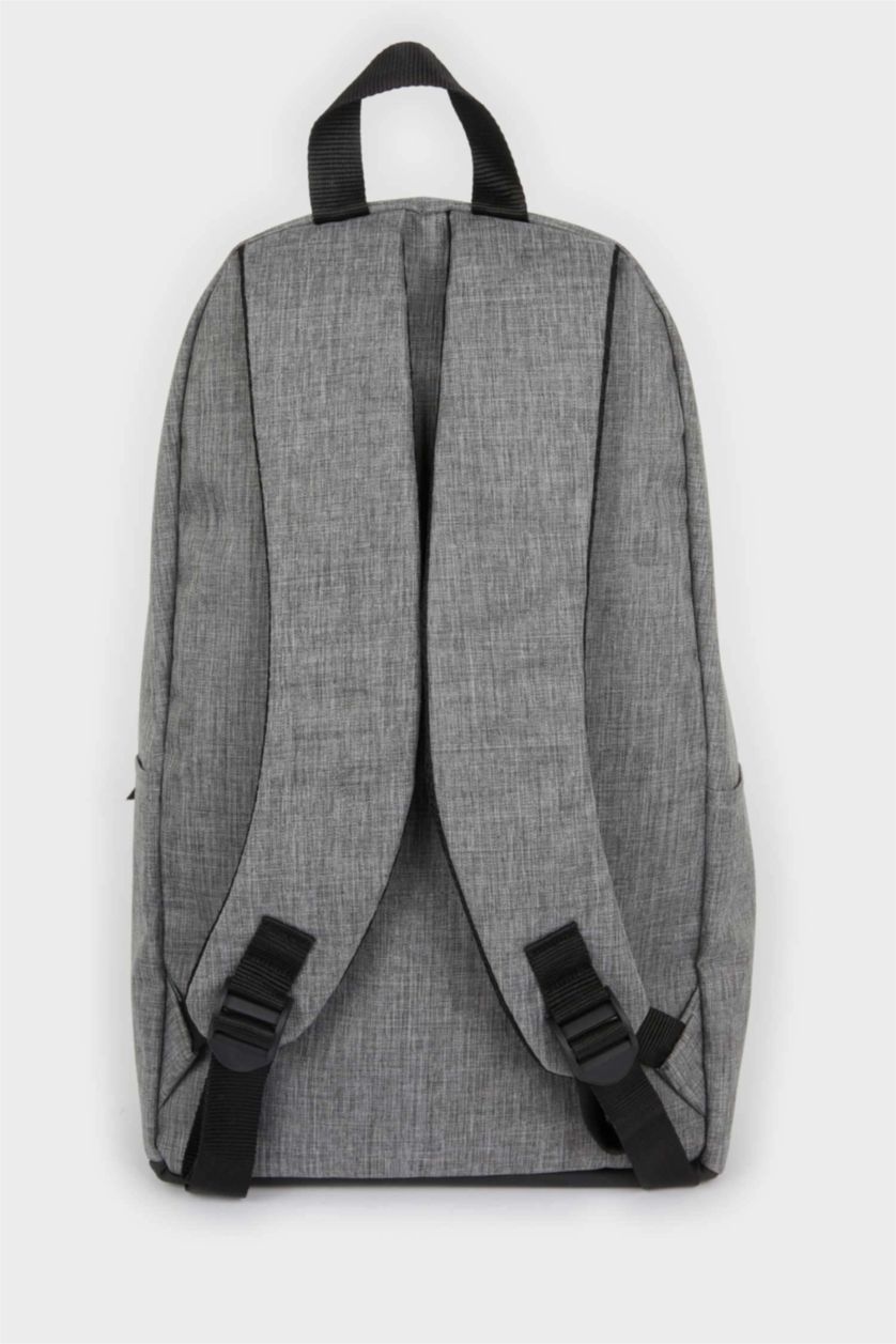 Erkek Gri Melanj Unisex Okul Sırt Çantası