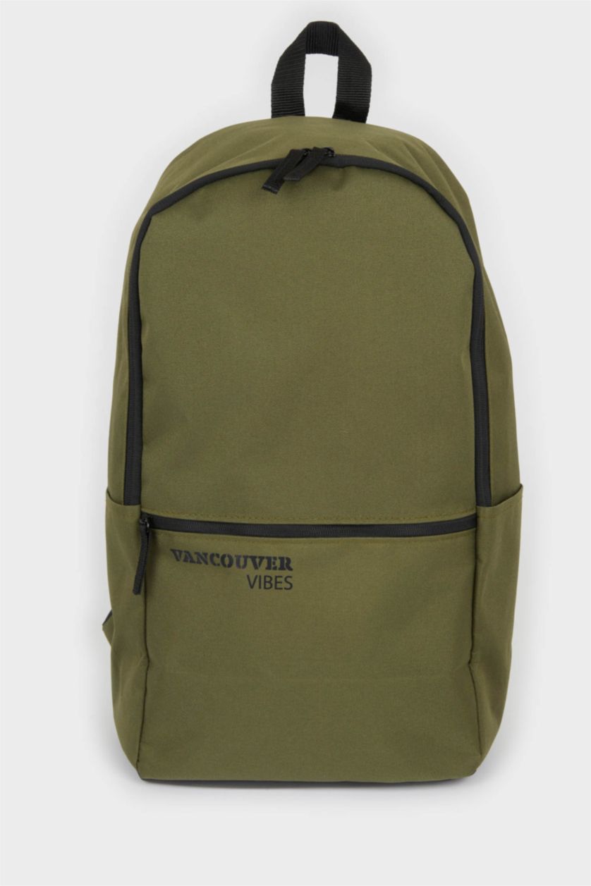 Erkek Haki Unisex Okul Sırt Çantası