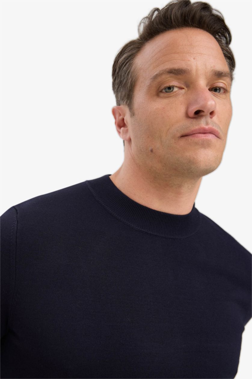 HOMME Marin Coupe standard Tricot T-shirt à manches courtes