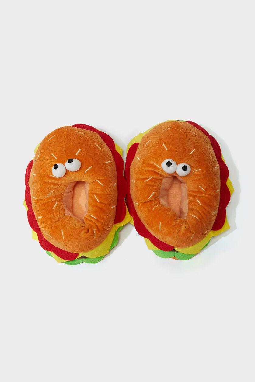 WOMAN Brown Woman Flat Home Slippers