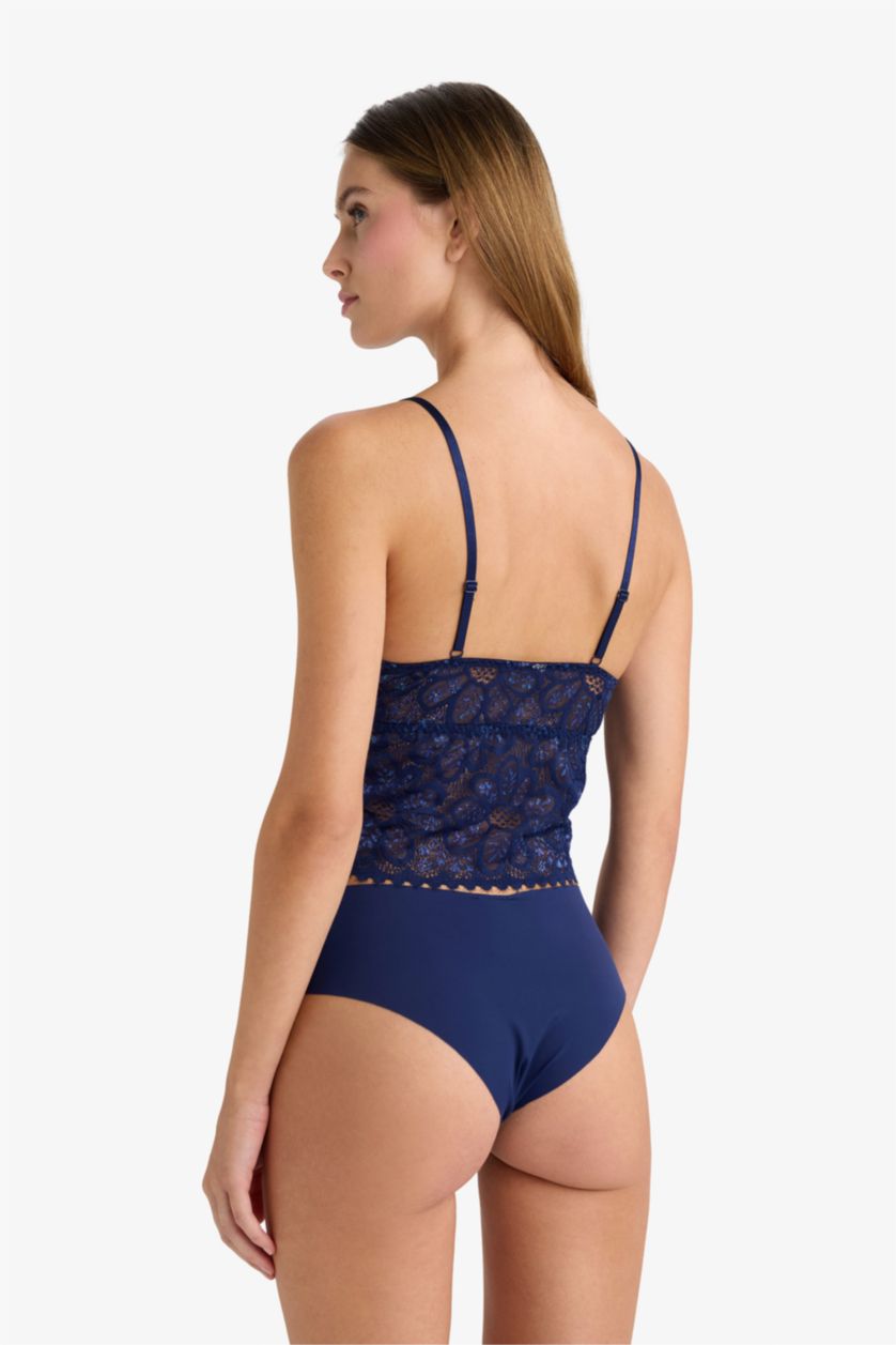 نساء كحلي كلوت سليب ميكرو Fall in Love - قطعتين