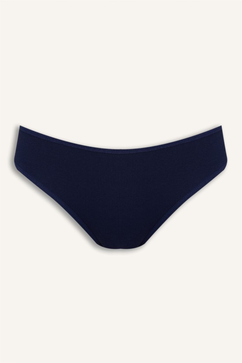 Женщины Светло-синий Трусики-брифы в рубчик набор из 5 шт