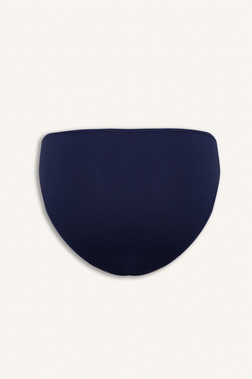 Женщины Светло-синий Трусики-брифы в рубчик набор из 5 шт