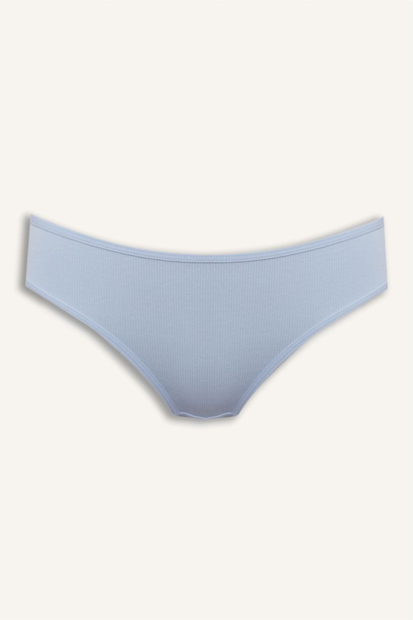 Женщины Светло-синий Трусики-брифы в рубчик набор из 5 шт