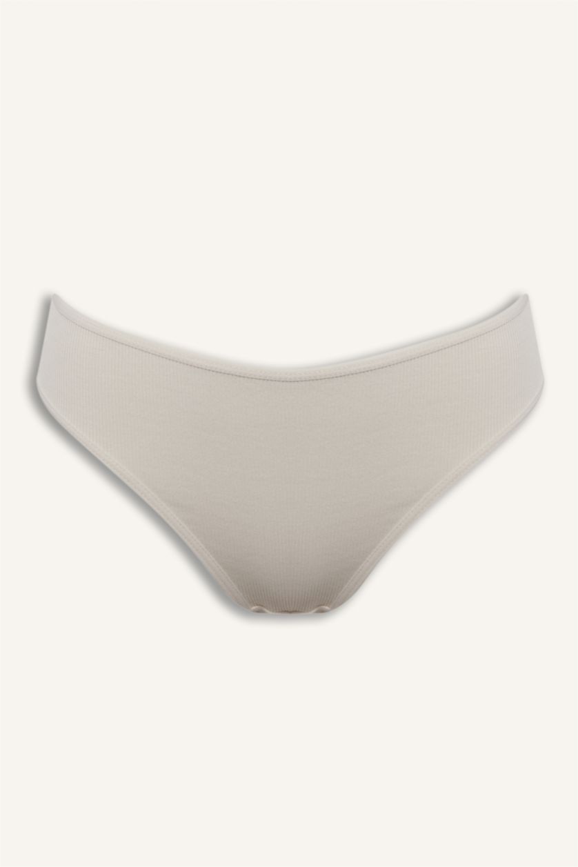 Женщины Светло-синий Трусики-брифы в рубчик набор из 5 шт