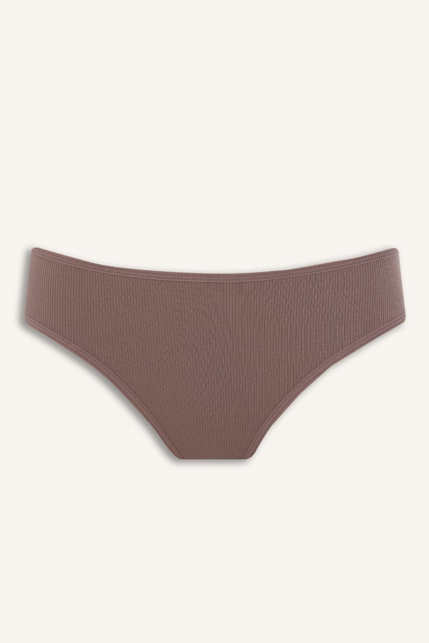 WOMAN Light Pink Ribbed 5 Piece Panties