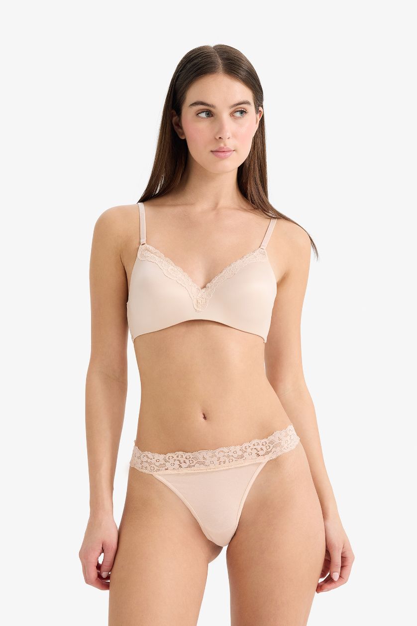 WOMAN Rose Fall in Love Lace Detailed 3 Piece Panties