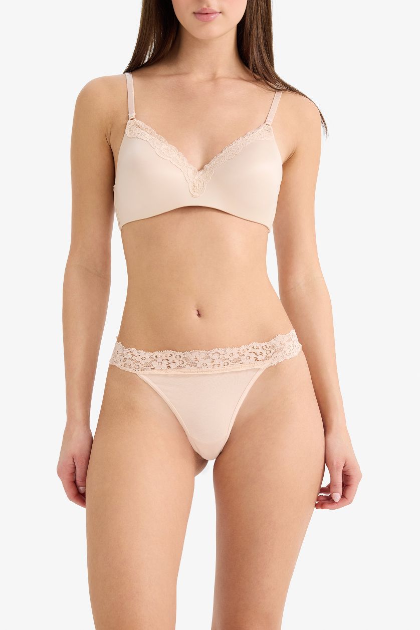 WOMAN Rose Fall in Love Lace Detailed 3 Piece Panties