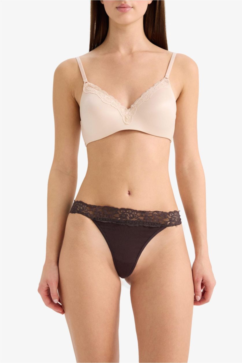 WOMAN Rose Fall in Love Lace Detailed 3 Piece Panties