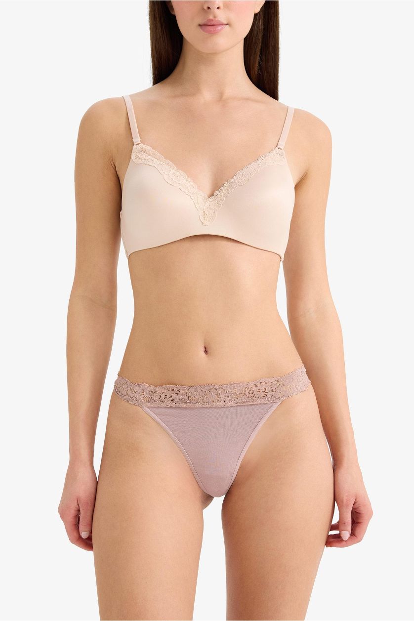 WOMAN Rose Fall in Love Lace Detailed 3 Piece Panties