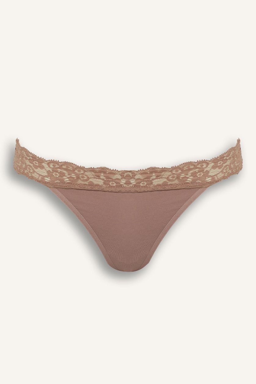 WOMAN Rose Fall in Love Lace Detailed 3 Piece Panties