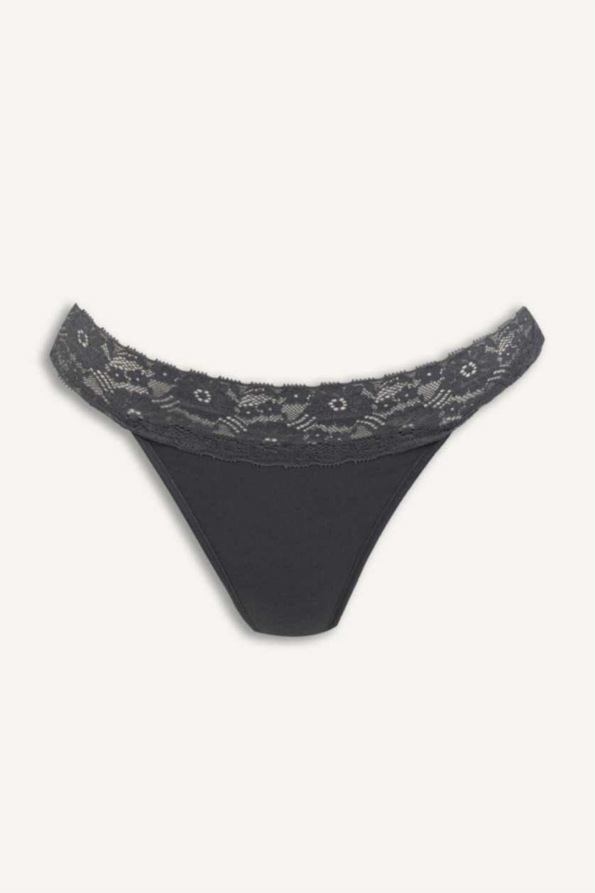 Kadın Açık Haki Ribana 3'Lü Külot Set