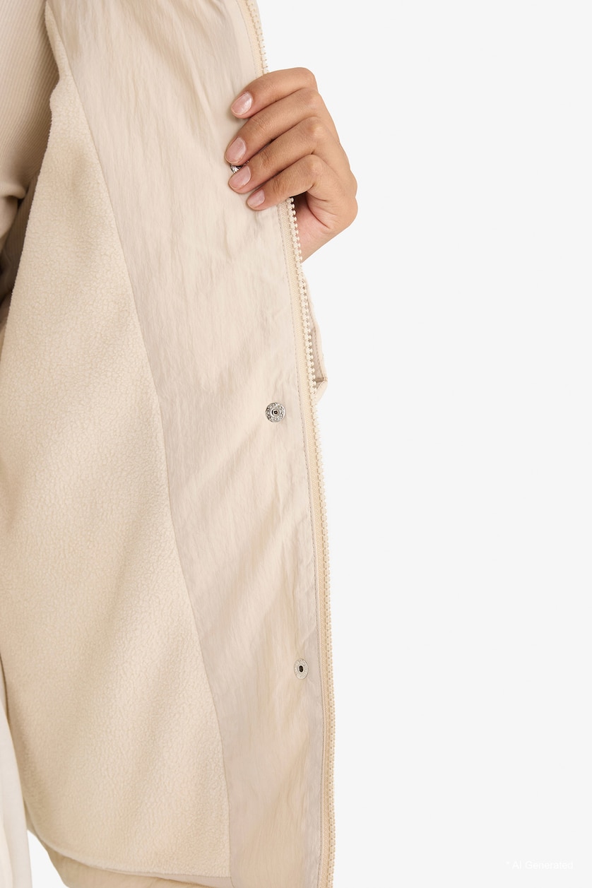 Woman Ecru Puffer Jacket